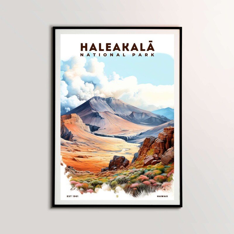 Haleakala National Park Poster, Travel Art, Office Poster, Home Decor | S8